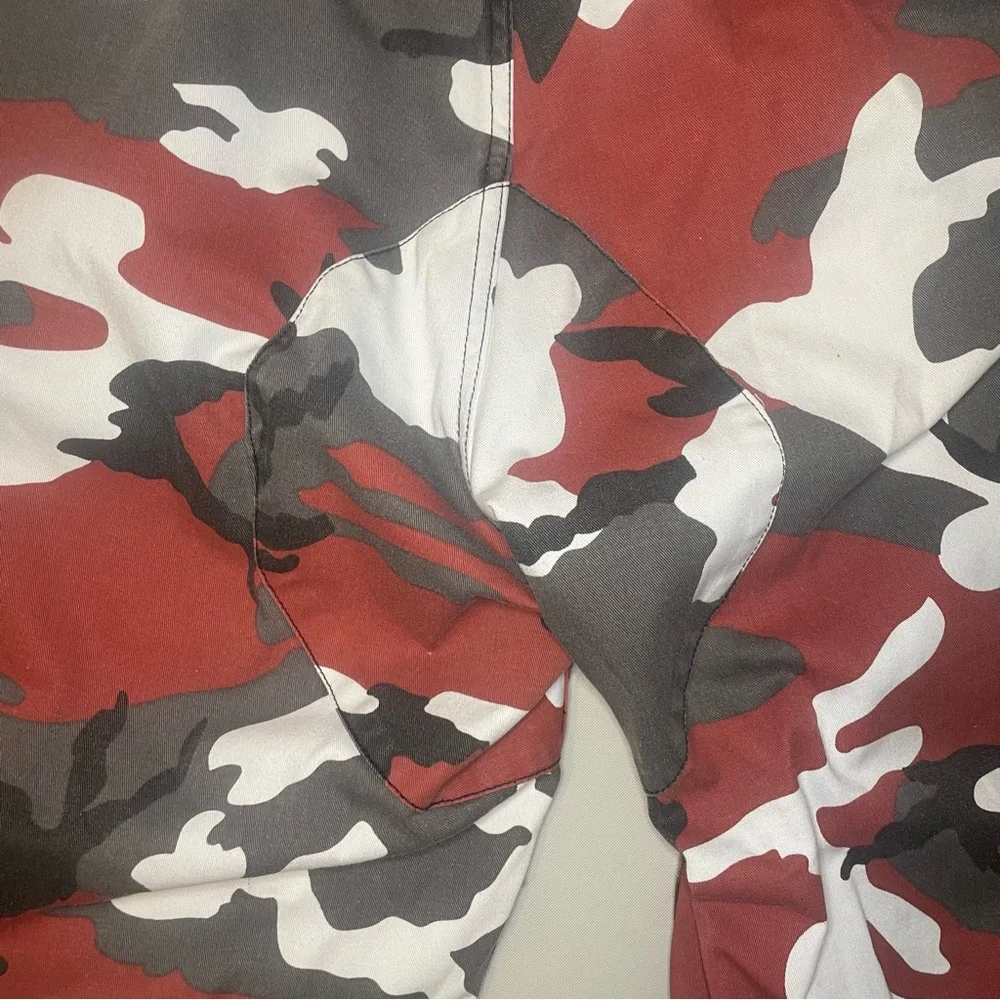 Backbone Red Black White‎ Camo Cargo Pants Jogger Style XL - Picture 12 of 16